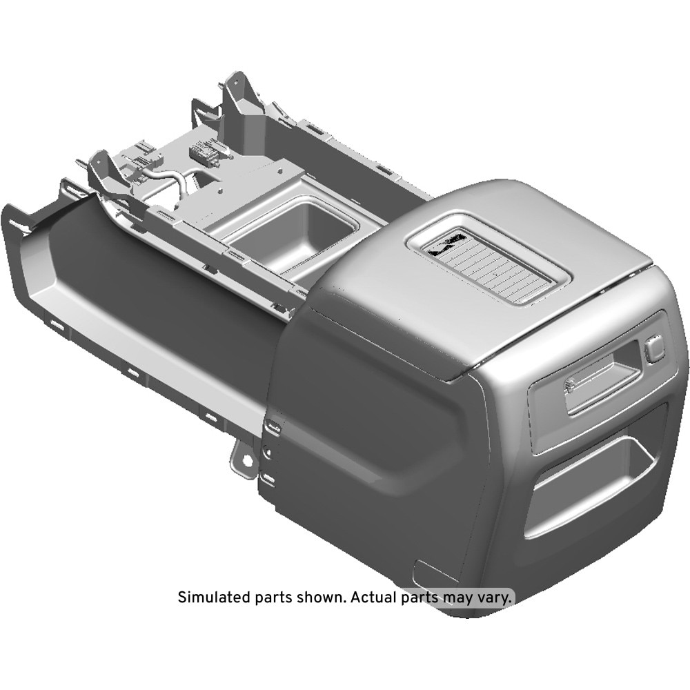 GM Genuine Parts Jet Black Front Floor Console