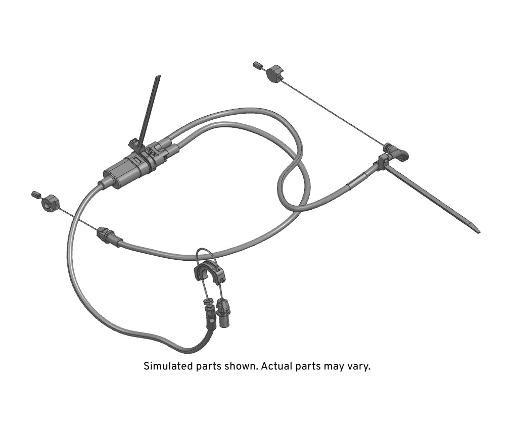 GM Genuine Parts Rear Driver Side Seat Inner Recliner Cable