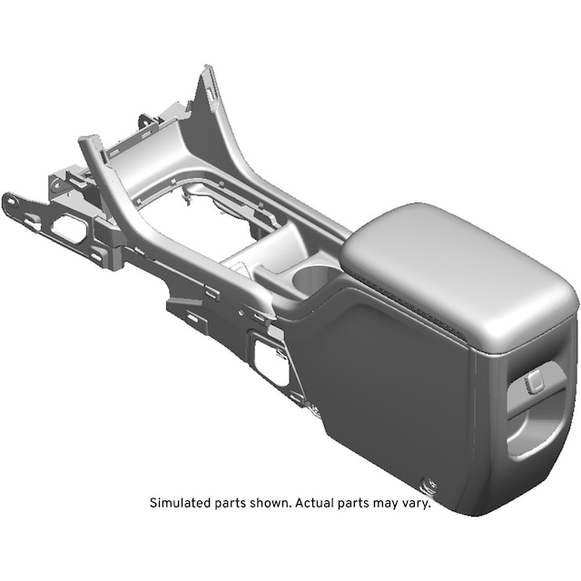 GM Genuine Parts Jet Black Front Floor Console