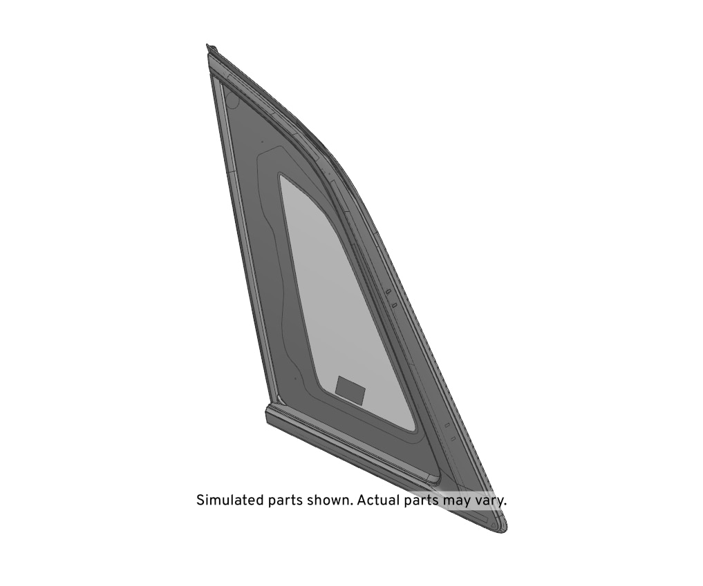 GM Genuine Parts Black Driver Side Quarter Window