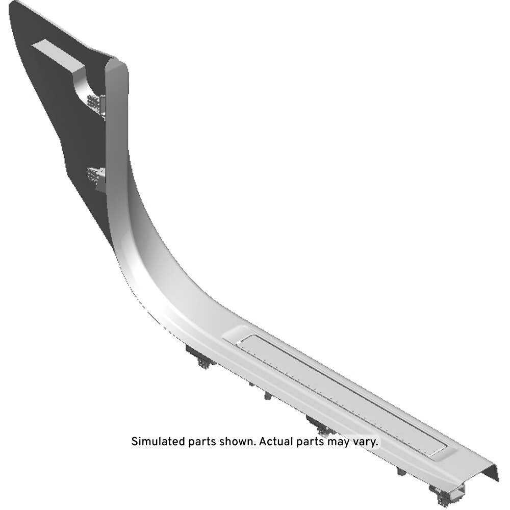 GM Genuine Parts Jet Black Front Driver Side Door Sill Garnish Molding