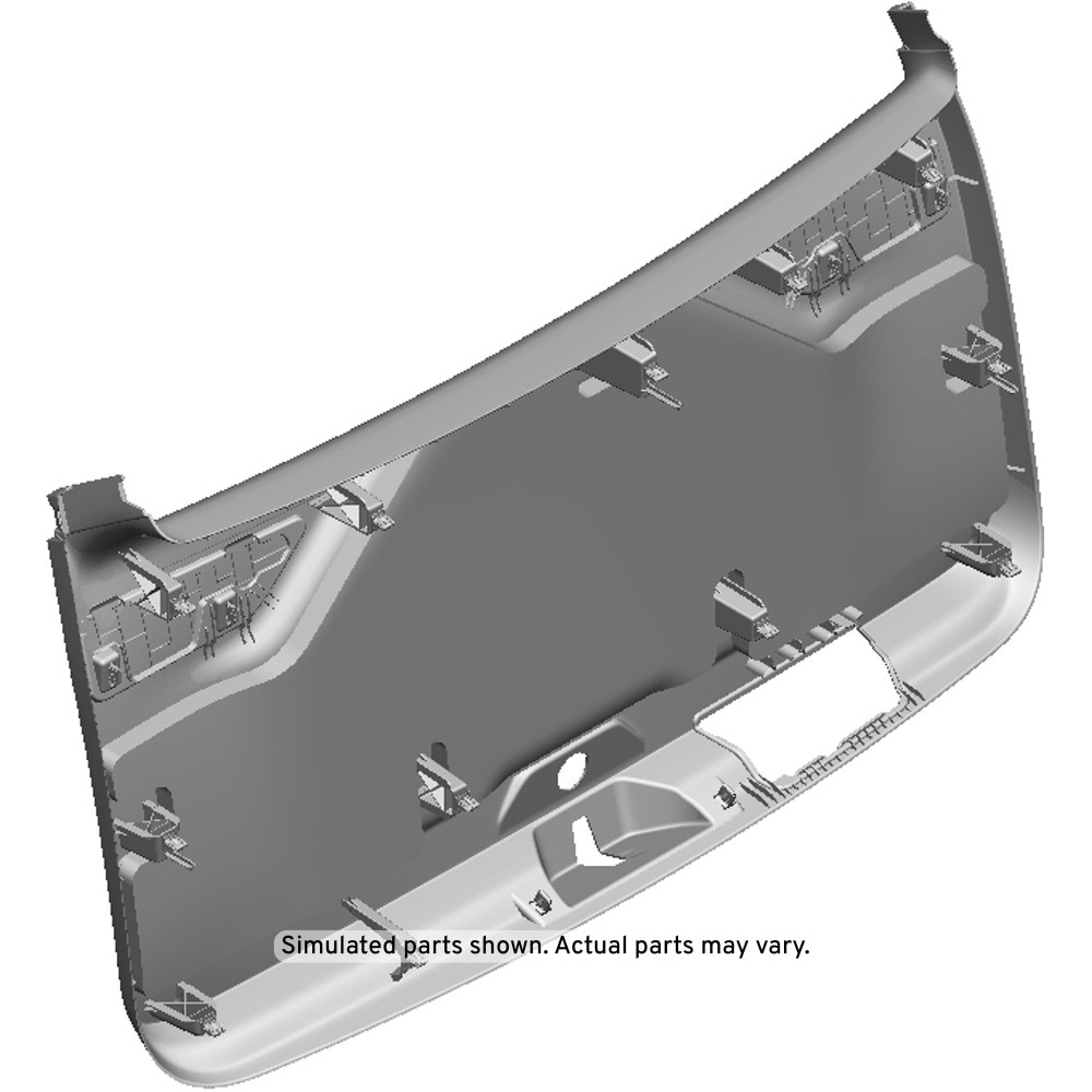 GM Genuine Parts Light Ash Gray Liftgate Lower Trim Finish Panel