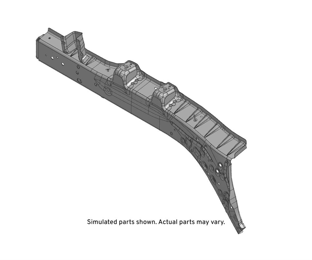 GM Genuine Parts Passenger Side Front Compartment Inner Side Rail
