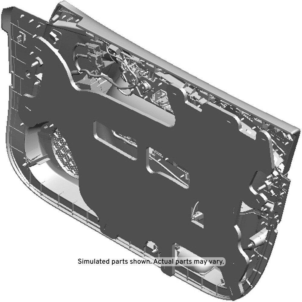 GM Genuine Parts Jet Black Front Driver Side Door Trim