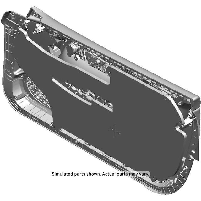 GM Genuine Parts Jet Black Front Driver Side Door Trim