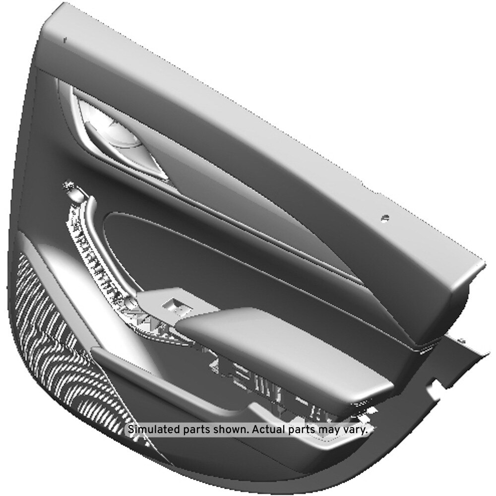 GM Genuine Parts Jet Black Rear Passenger Side Door Trim