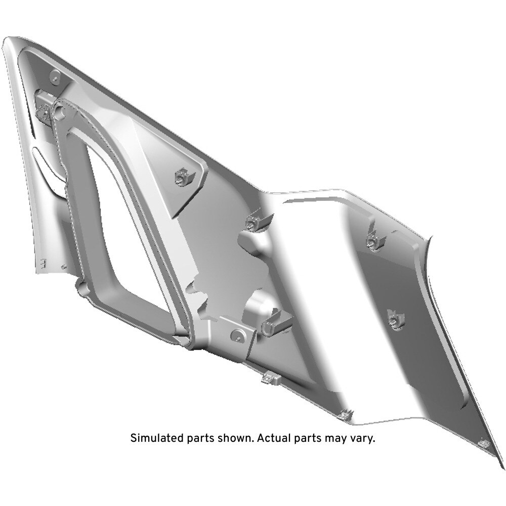 GM Genuine Parts Light  Wheat Driver Side Quarter Upper Trim Panel