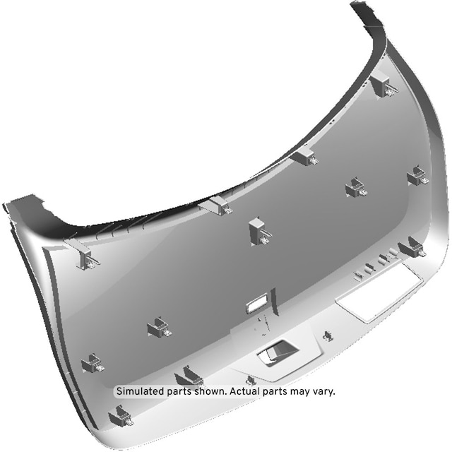 GM Genuine Parts Jet Black Liftgate Lower Trim Finish Panel