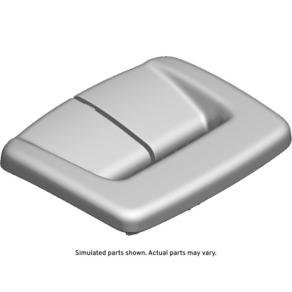 GM Genuine Parts Very Light Platinum Rear Seat Shoulder Belt Guide Opening Bezel