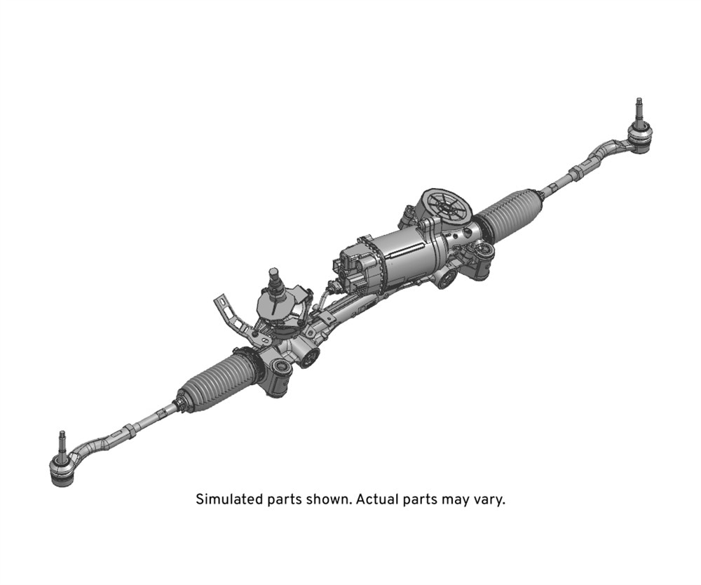 ACDelco GM Original Equipment Electric Belt Drive Rack and Pinion Steering Gear Assembly with Tie Rods