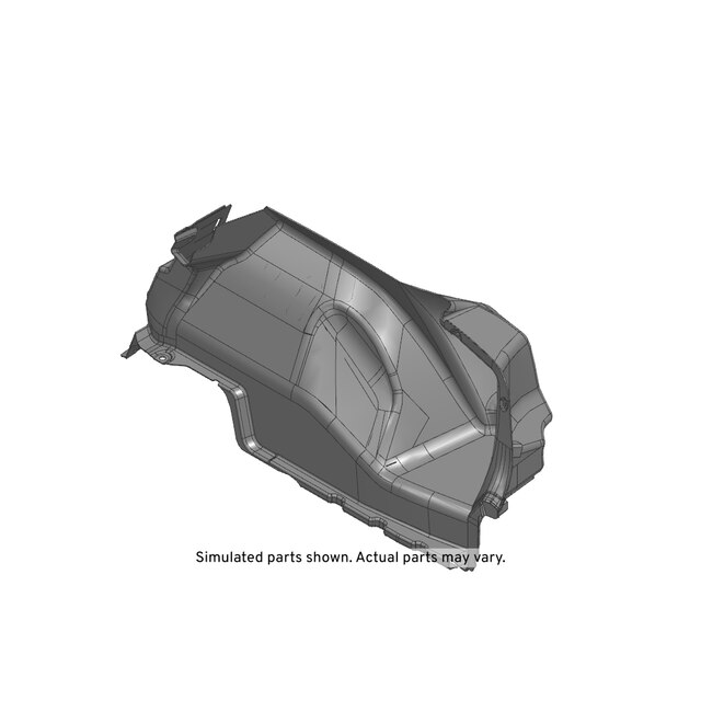 GM Genuine Parts Jet Black Passenger Side Rear Compartment Side Trim