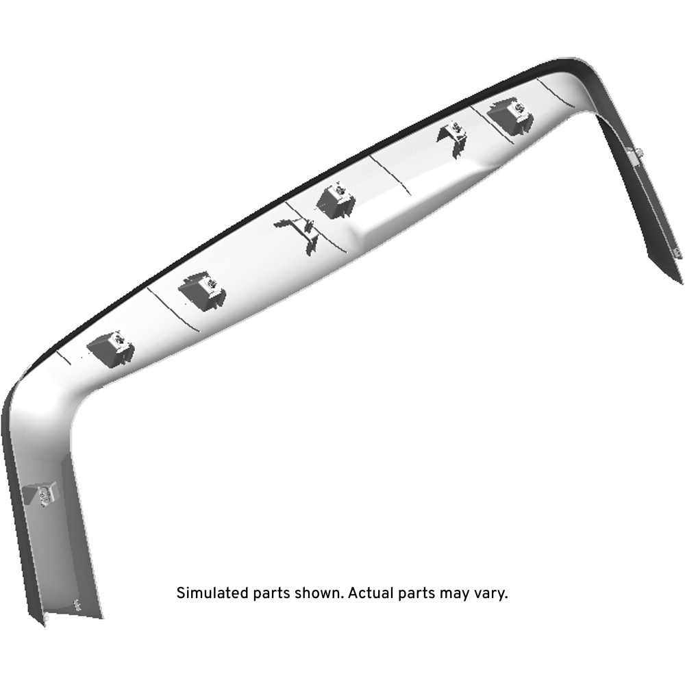 GM Genuine Parts Jet Black Liftgate Upper Trim Finish Panel