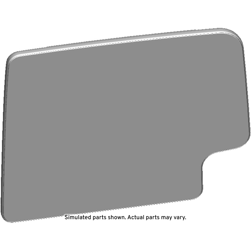 GM Genuine Parts Passenger Side Door Mirror with Glass and Backing Plate
