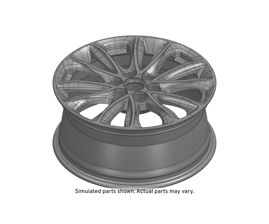 GM Genuine Parts 18x7.5in Aluminum Front and Rear Wheel