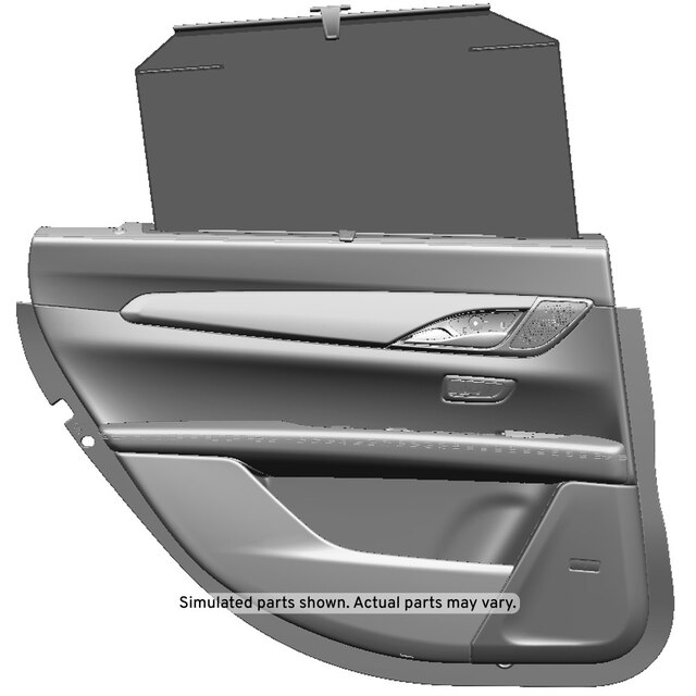 GM Genuine Parts Black Rear Driver Side Door Trim