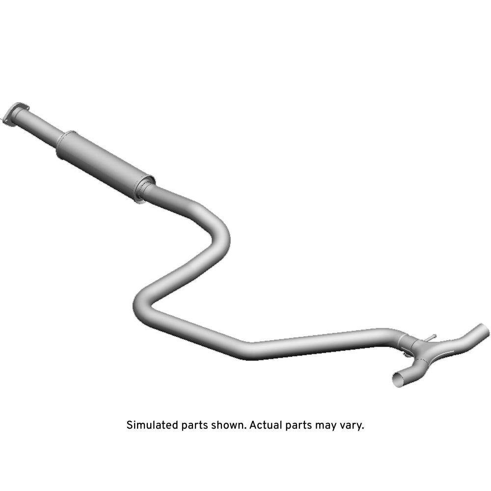 GM Genuine Parts Exhaust Front Muffler with Exhaust Pipe