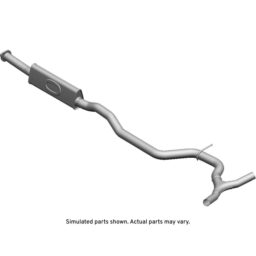 GM Genuine Parts Exhaust Front Muffler with Exhaust Pipe