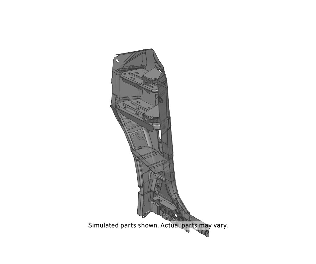 GM Genuine Parts Passenger Side Body Hinge Pillar Outer Panel Reinforcement
