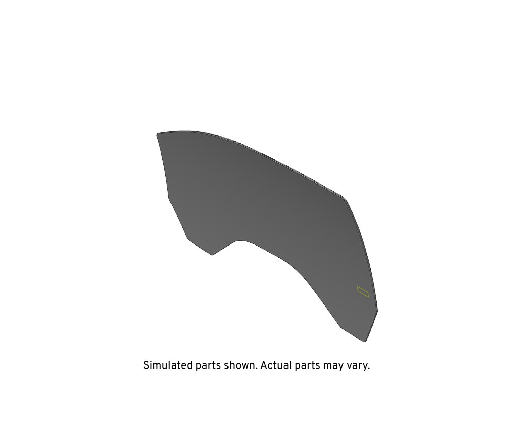GM Genuine Parts Front Passenger Side Door Window