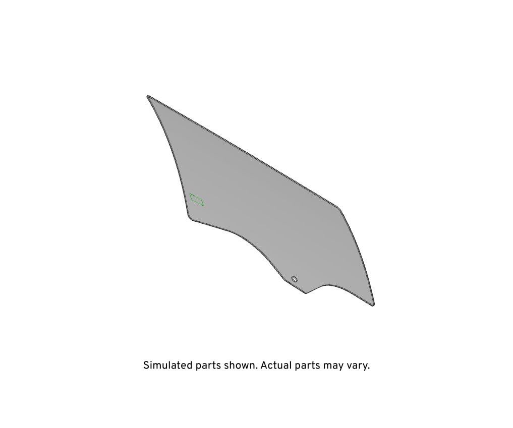GM Genuine Parts Rear Passenger Side Door Window