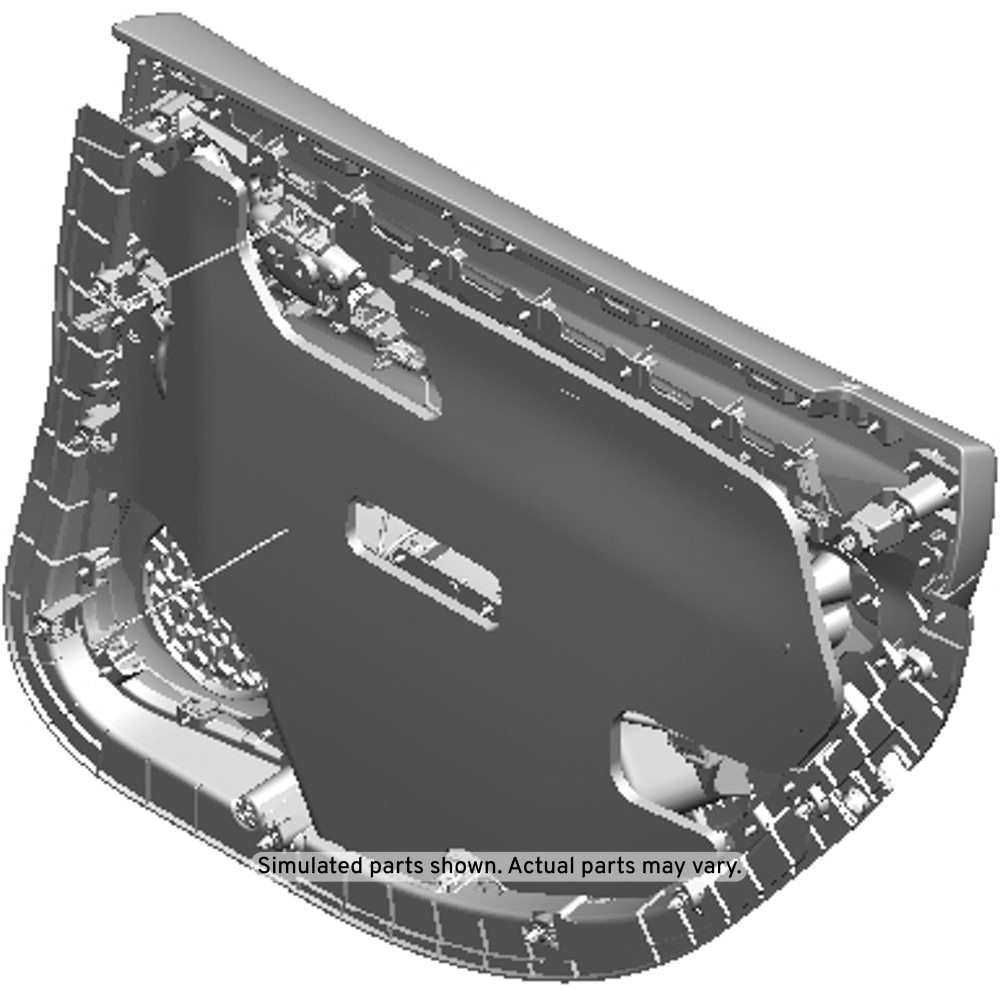 GM Genuine Parts Black Rear Driver Side Door Trim