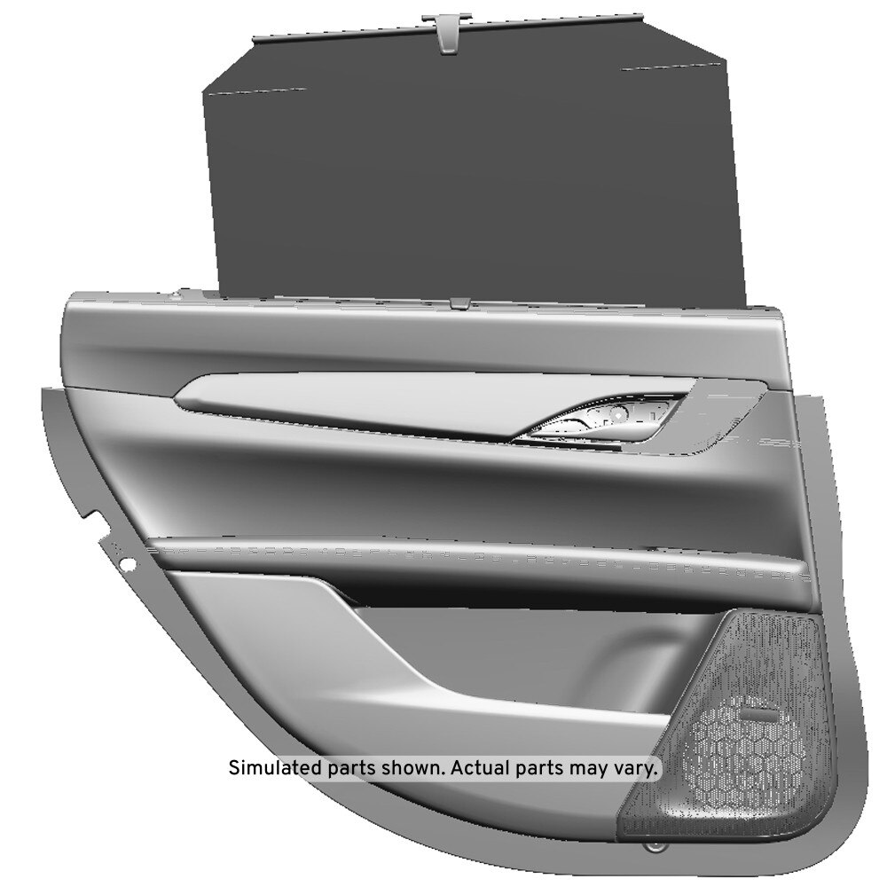 GM Genuine Parts Black Rear Driver Side Door Trim