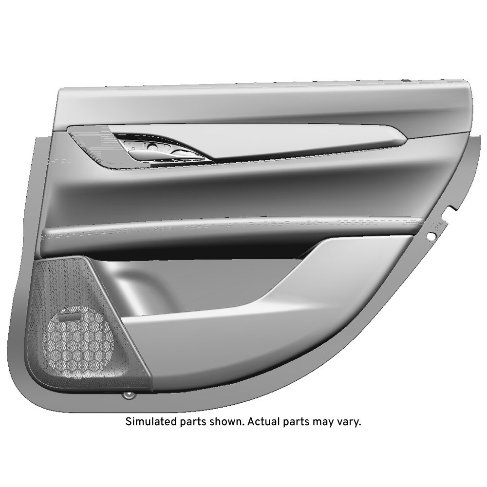GM Genuine Parts Black Rear Passenger Side Door Trim