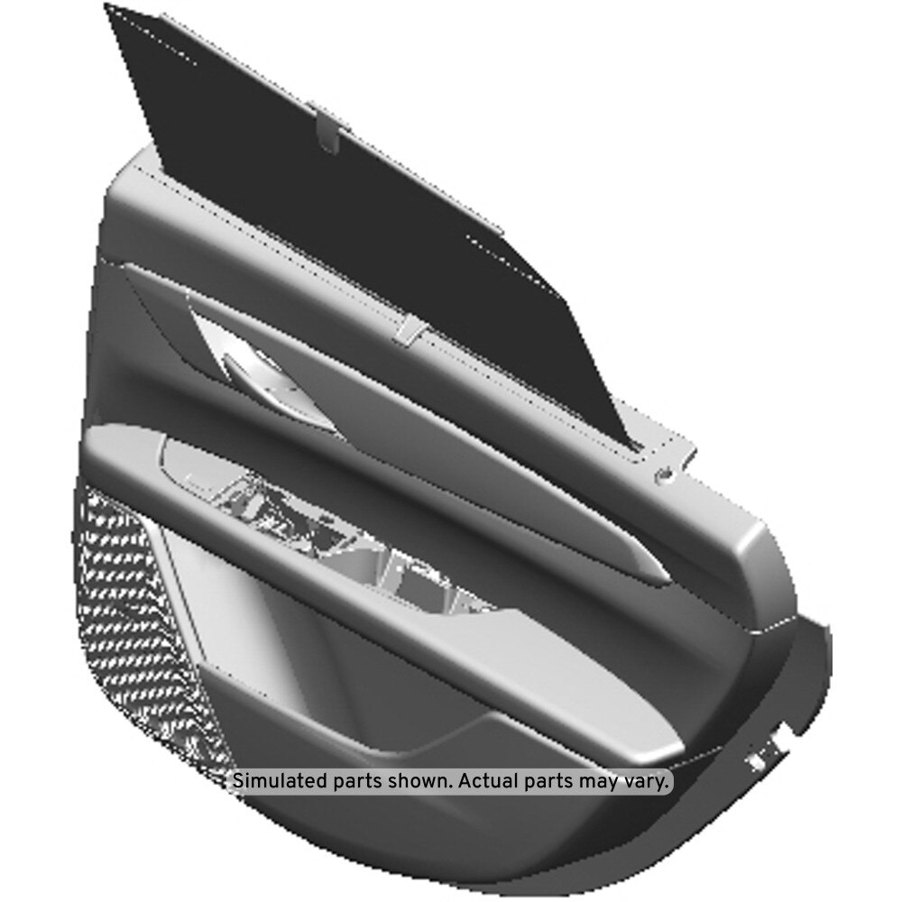GM Genuine Parts Black Rear Passenger Side Door Trim