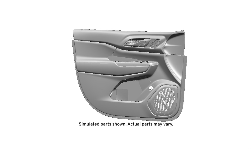 GM Genuine Parts Jet Black Front Driver Side Door Trim