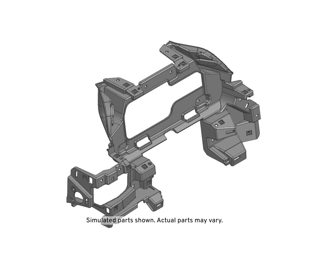 GM Genuine Parts Black Instrument Panel Carrier
