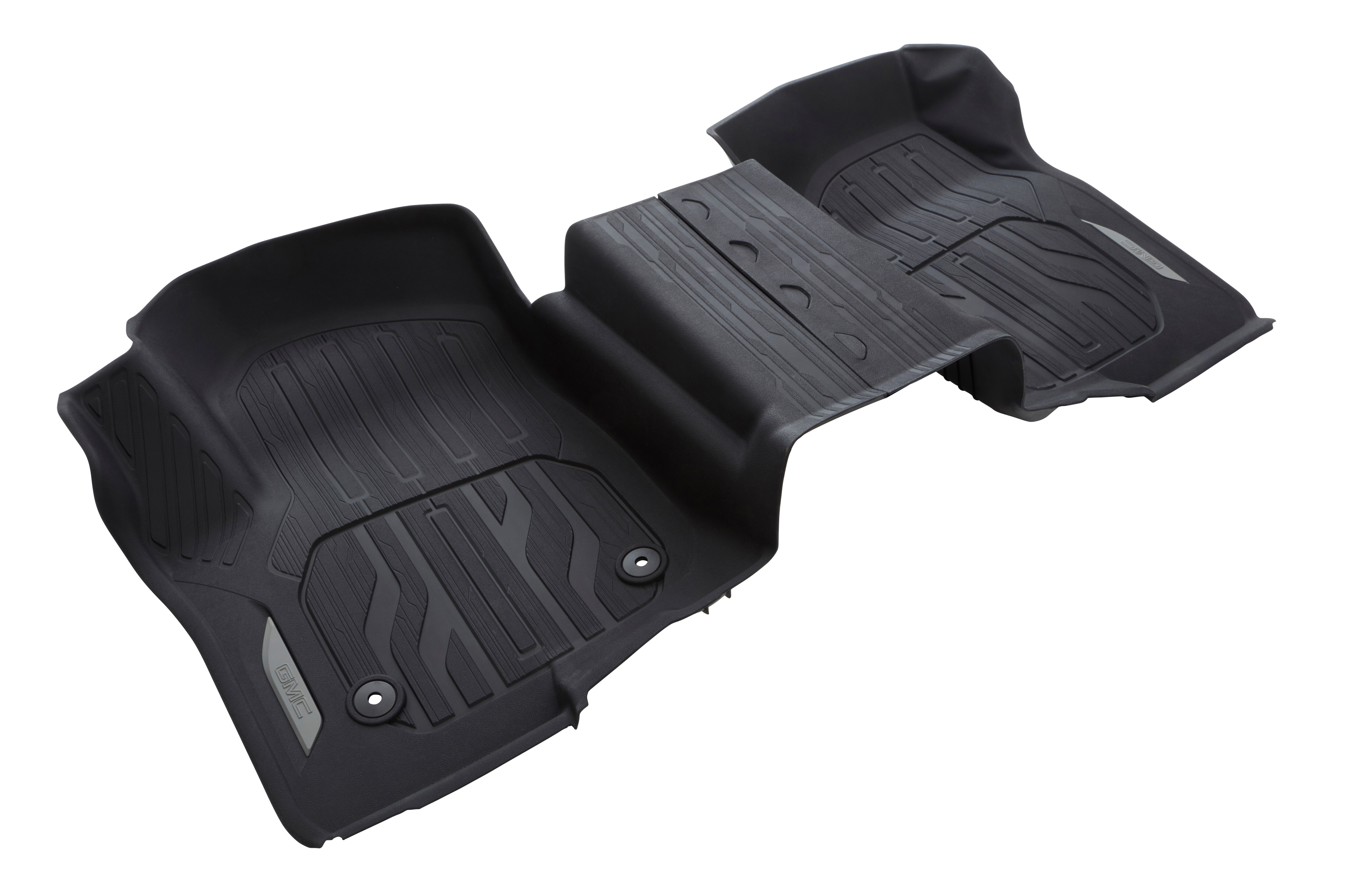 GMC First-Row Interlocking Premium All-Weather Floor Liner in Jet