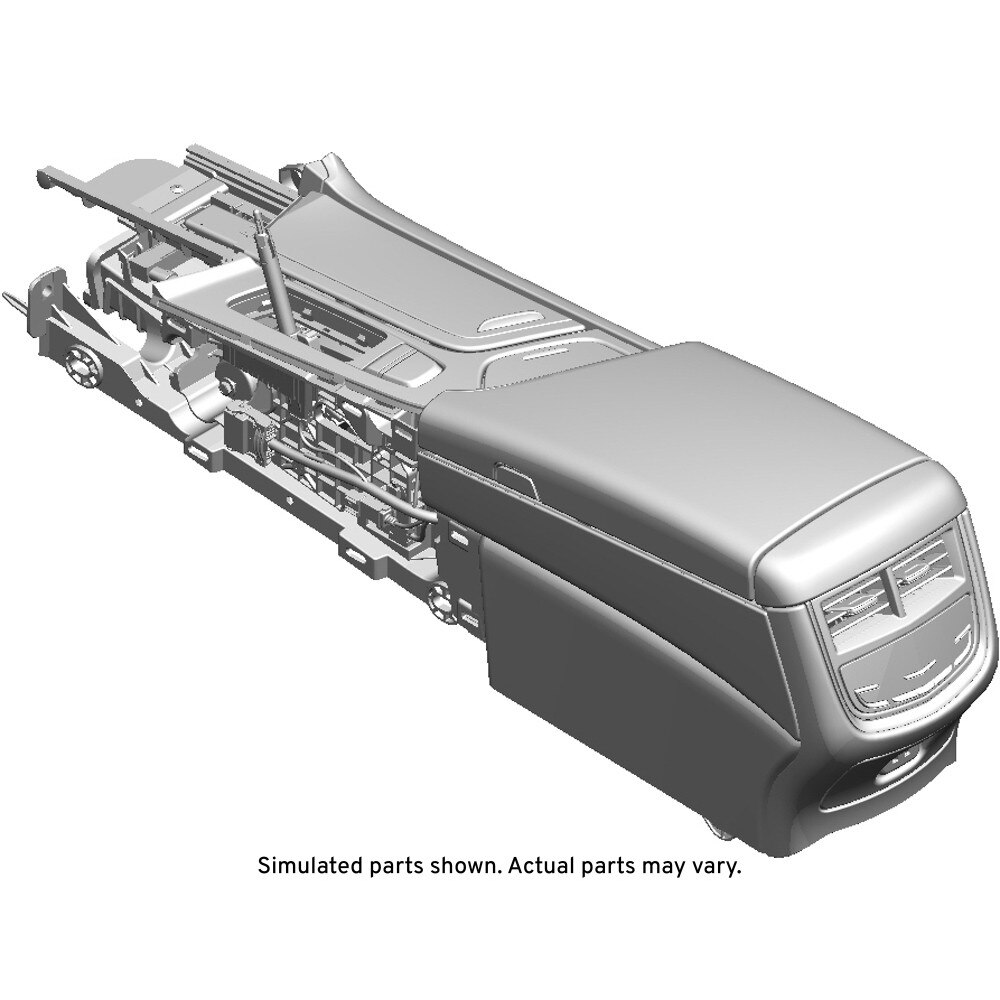 GM Genuine Parts Morello Red Front Floor Console