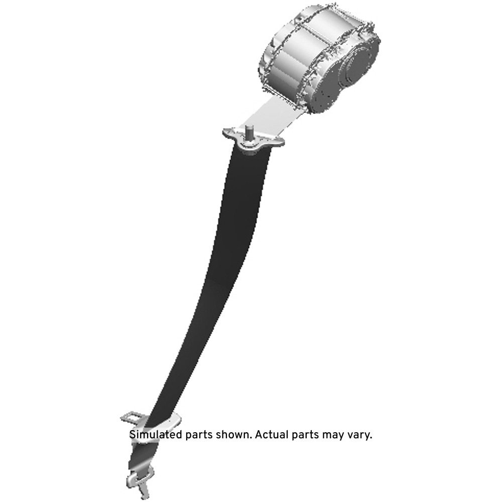 GM Genuine Parts Jet Black 3rd Row Center Seat Belt Retractor