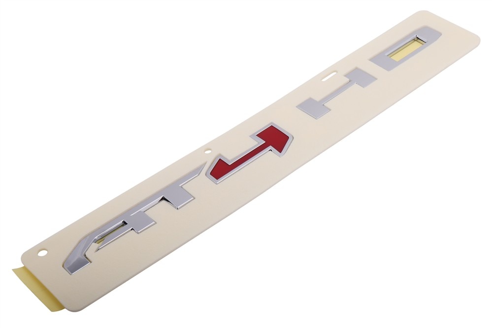 GM Genuine Parts Chrome Front Passenger Side Door Marketing Name Plate
