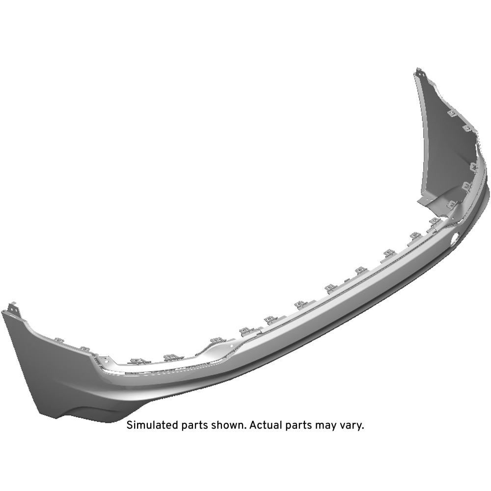 GM Genuine Parts Black Rear Lower Bumper Cover
