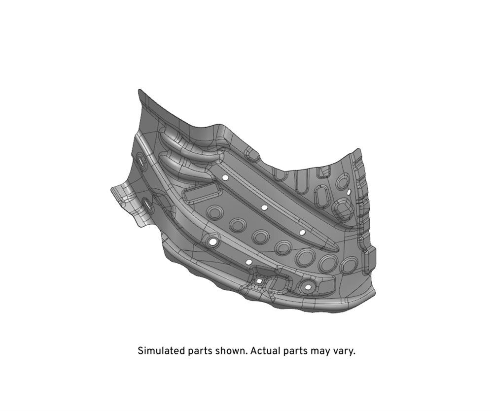 GM Genuine Parts Passenger Side Front Compartment Outer Side Rail Extension