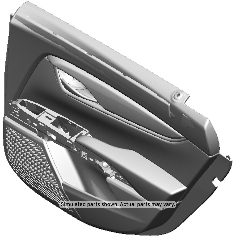 GM Genuine Parts Jet Black Rear Passenger Side Door Trim