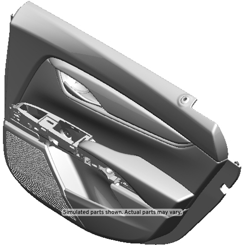 GM Genuine Parts Jet Black Rear Passenger Side Door Trim