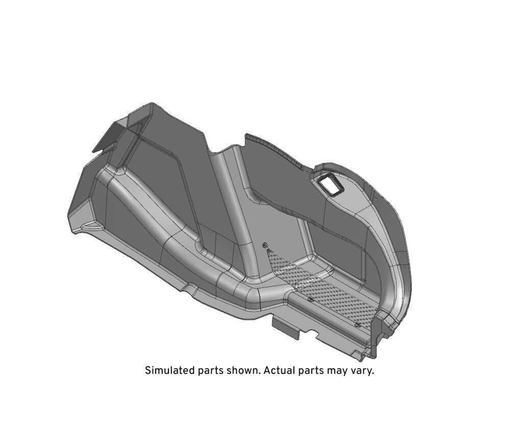 GM Genuine Parts Black Diamond Passenger Side Rear Compartment Side Trim