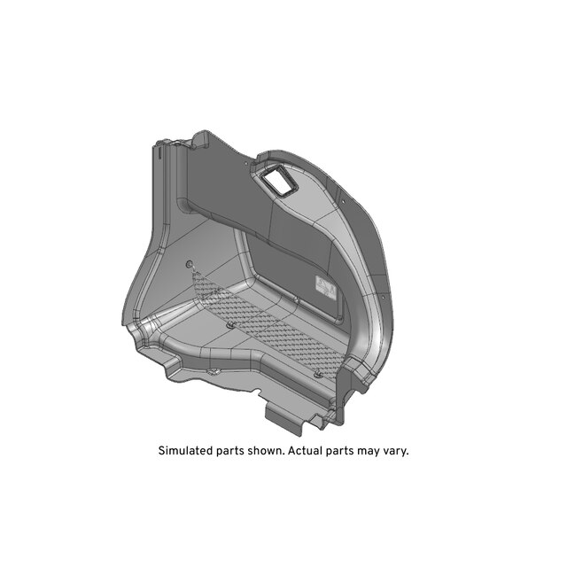 GM Genuine Parts Black Diamond Passenger Side Rear Compartment Side Trim
