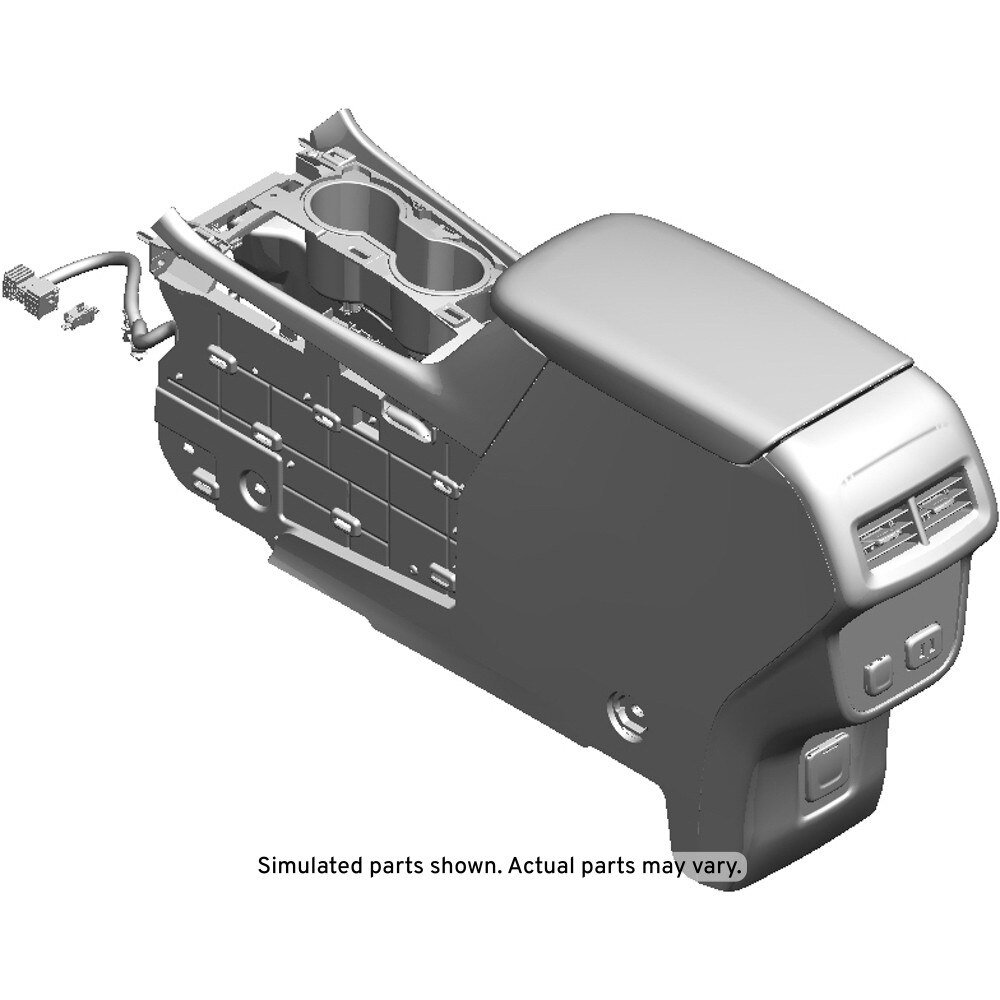 GM Genuine Parts Black Front Floor Console