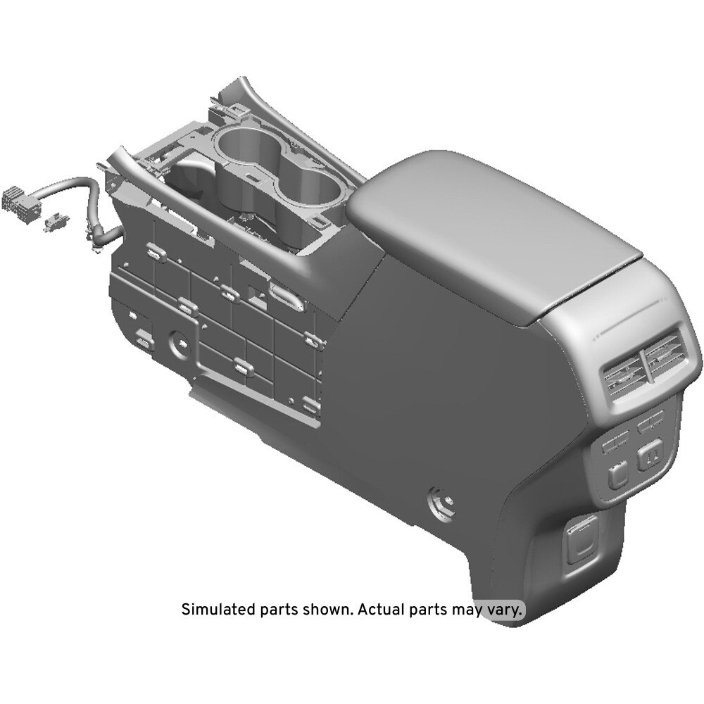 GM Genuine Parts Black Front Floor Console