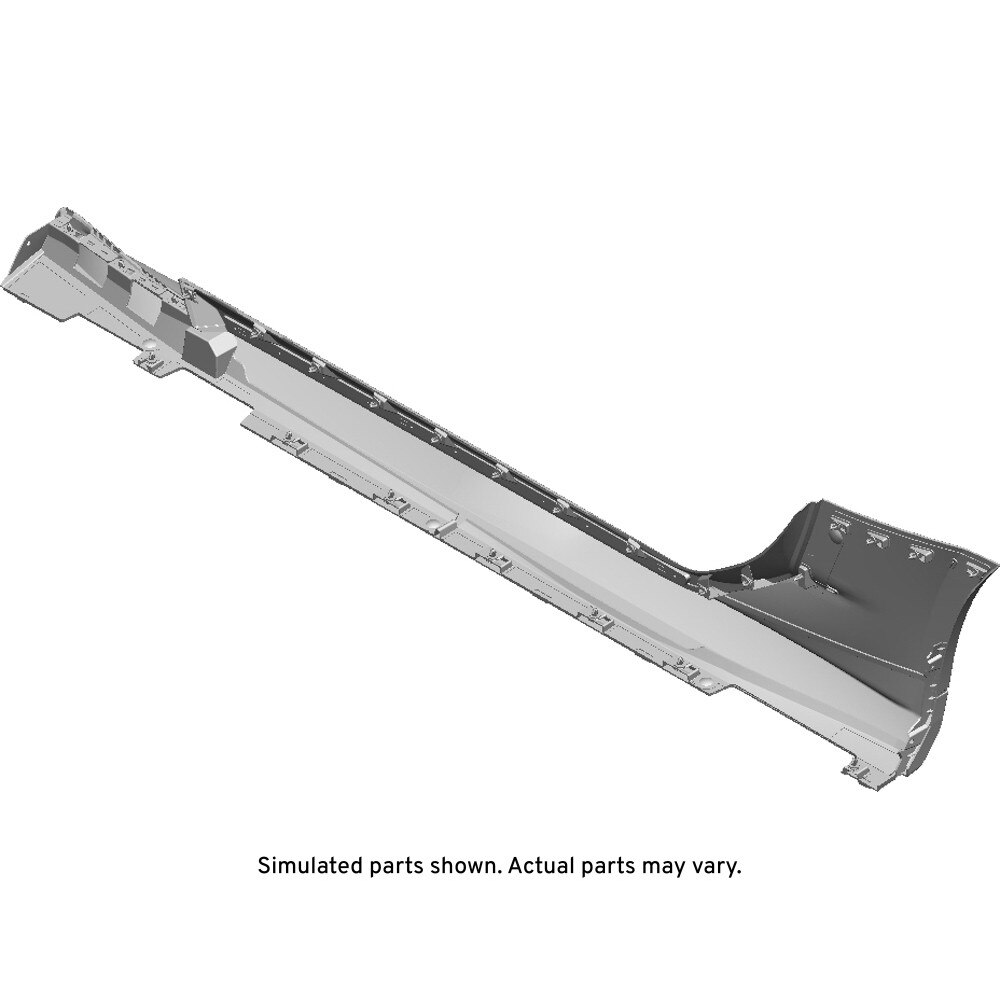 GM Genuine Parts Primed Passenger Side Rocker Panel Molding