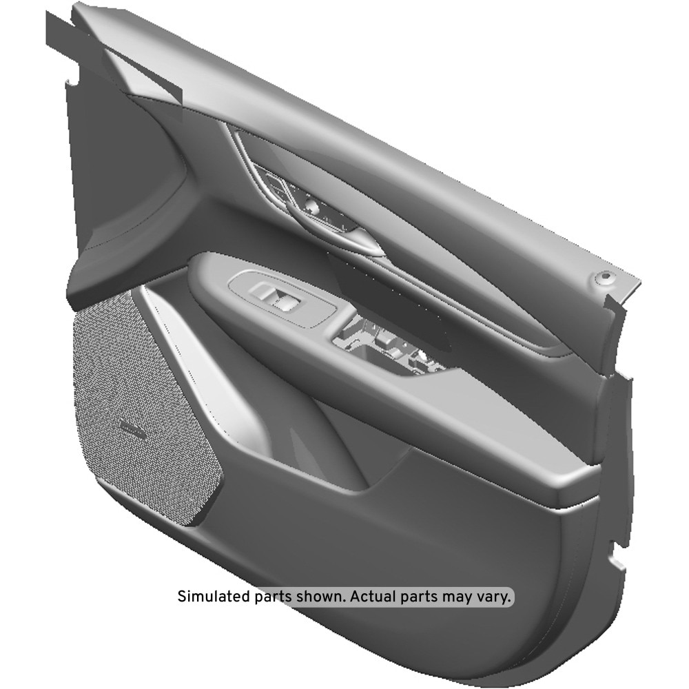 GM Genuine Parts Dark Titanium Front Passenger Side Door Trim