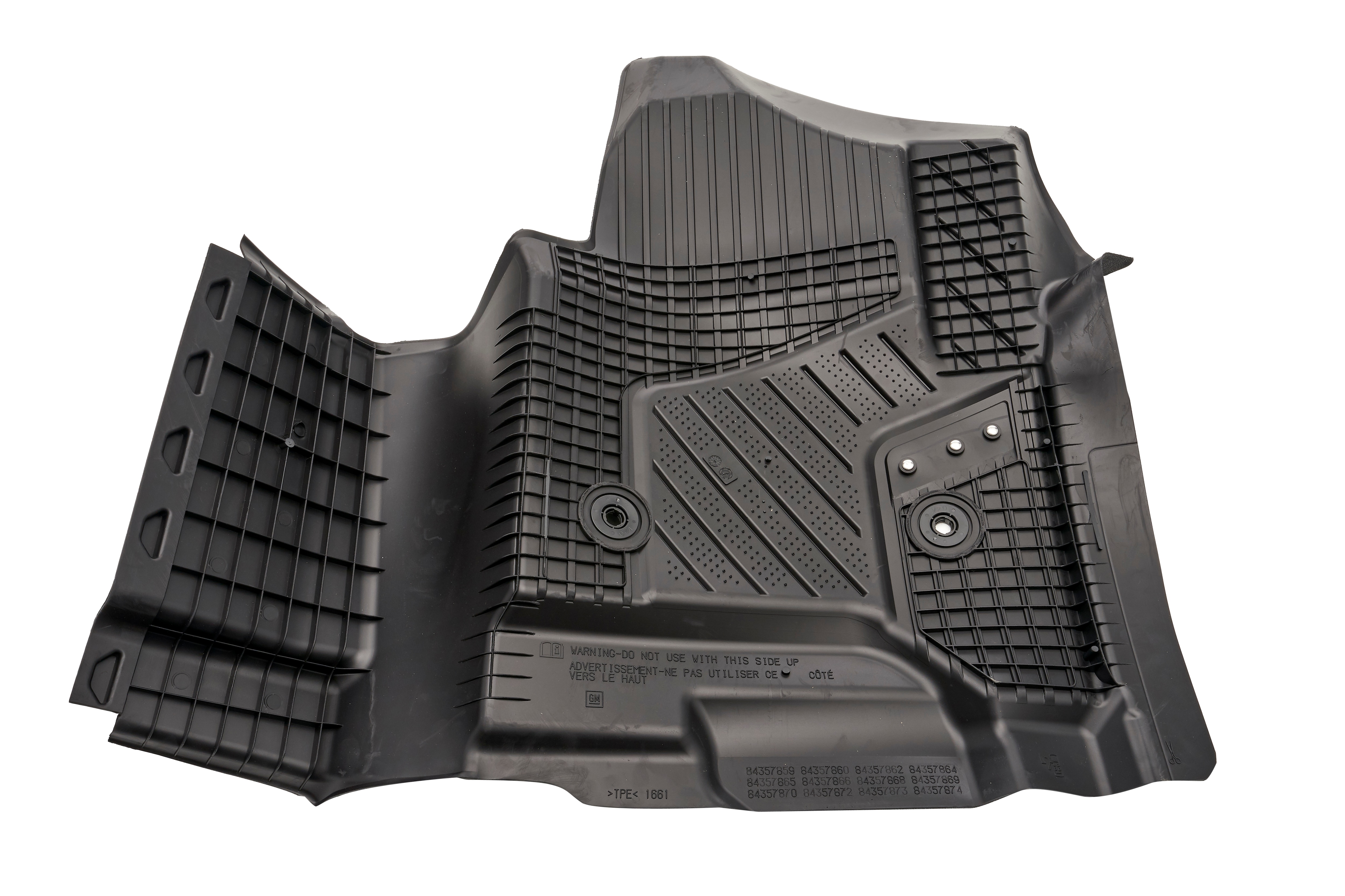First-Row Interlocking Premium All-Weather Floor Liner in Jet