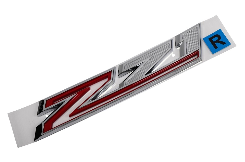 GM Genuine Parts Chrome Front Passenger Side Fender Marketing Name Plate
