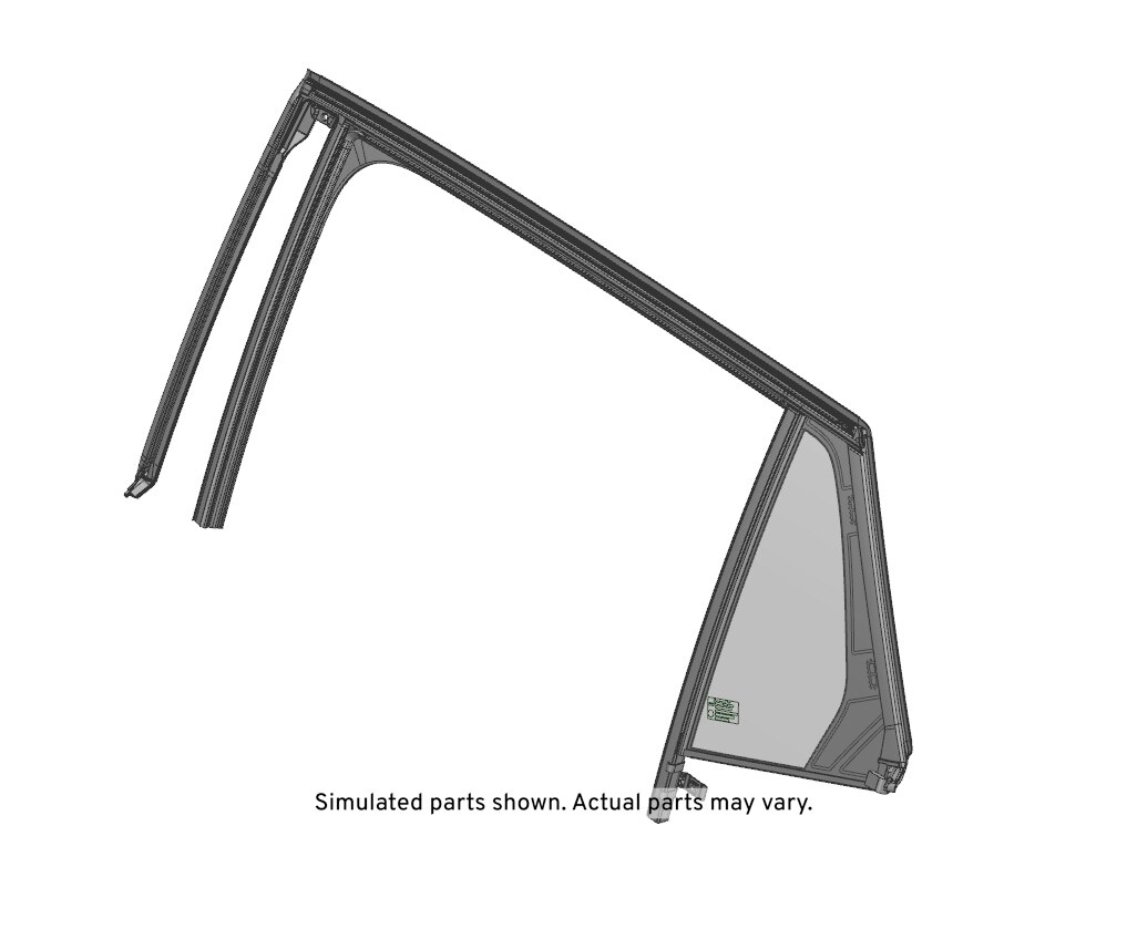 GM Genuine Parts Rear Driver Side Door Window Weatherstrip