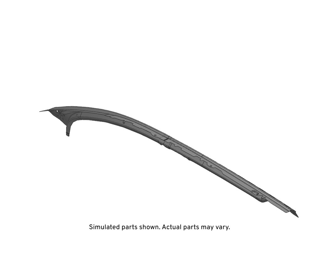 GM Genuine Parts Passenger Side Roof Outer Side Rail