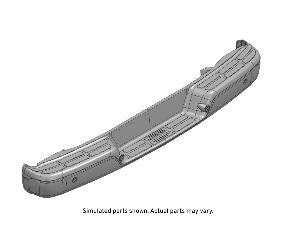 GM Genuine Parts Rear Bumper Impact Bar