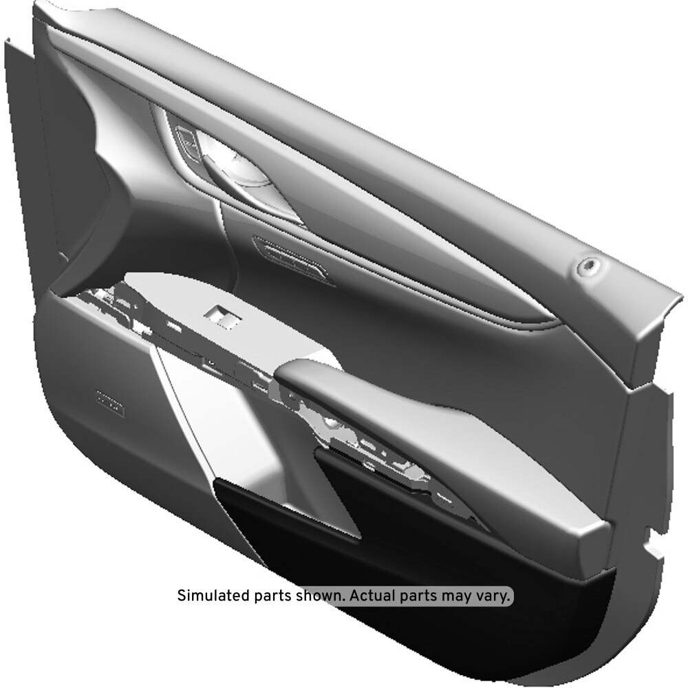 GM Genuine Parts Jet Black Front Passenger Side Door Trim